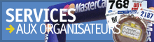 Services aux organisateurs